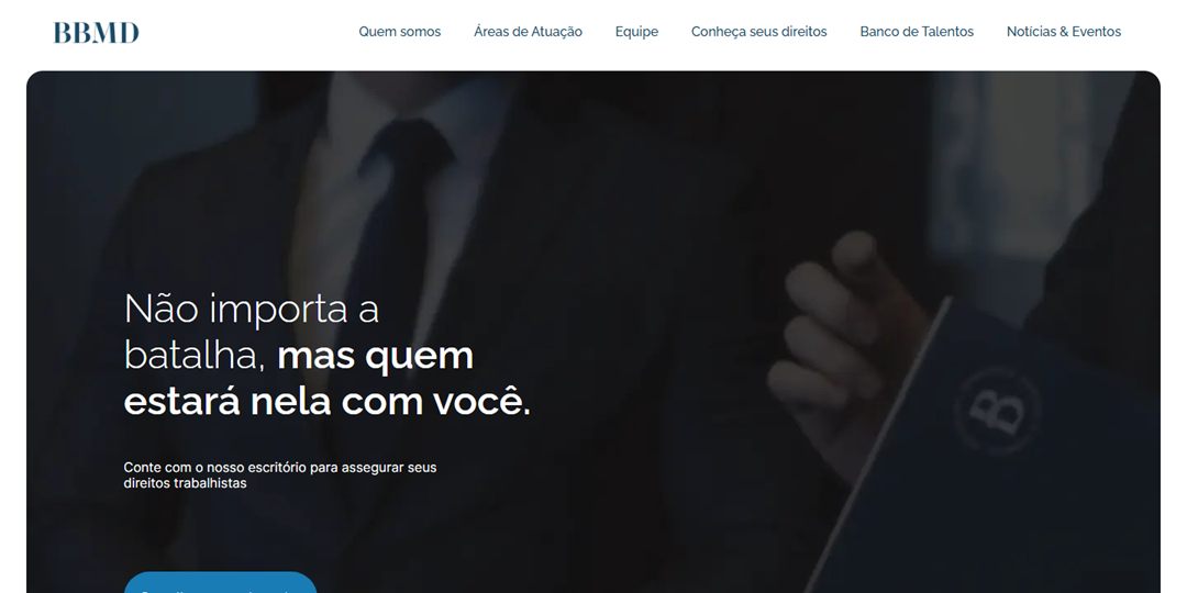 Site do BBMD Advogados